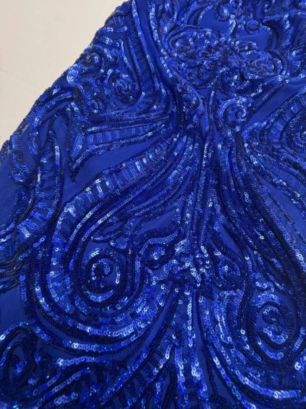 B. Darlin Blue Sequin Lace Up Cocktail Dress